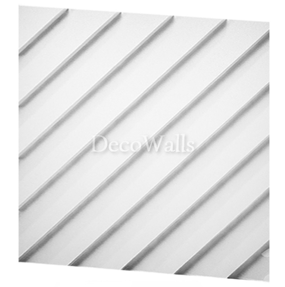 Гіпсові 3D-панель Діагональ DecoWallsTM, фото 1