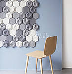 Гіпсові 3д панелі Соти під мох No4 DecoWallsTM, фото 2