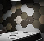 Гіпсові 3D (3д) панелі Соти Великі DecoWallsTM, фото 3