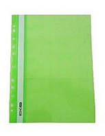 Папка-швидкозшивач А4 Economix з перфорацією, фактура глянець, салатова