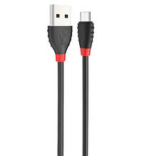 Кабель Hoco X27 Excellen, Micro-USB, 2.4 A, Black, довжина 1,2 м, BOX