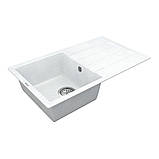 Мийка кварцова VANKOR Easy EMP 02.76 White stone, фото 4