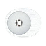 Мийка кварцова VANKOR Lira LMO 02.57 White stone, фото 3