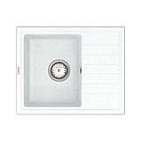 Мийка кварцова VANKOR Lira LMP 02.55 White stone сифон автомат, фото 3