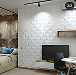 Гіпсові 3D панелі Пірамідки DecoWallsTM, фото 3