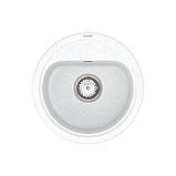 Мийка кварцова VANKOR Lira LMR 01.44 White stone, фото 3