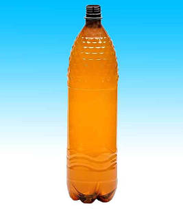 ПЕТ Пляшка коричнева газ 1.5 л. Ø 28 мм.