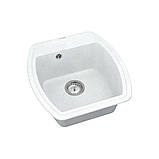 Мийка кварцова VANKOR Norton NMP 01.48 White stone сифон автомат, фото 4