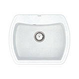 Мийка кварцова VANKOR Norton NMP 01.63 White stone сифон автомат, фото 4