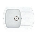 Мийка кварцова VANKOR Norton NMP 02.67 White stone, фото 3