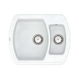 Мийка кварцова VANKOR Norton NMP 03.63 White stone сифон автомат, фото 3