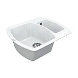 Мийка кварцова VANKOR Norton NMP 03.63 White stone сифон автомат, фото 4