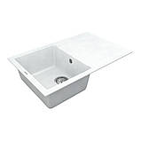 Мийка кварцова VANKOR Orman OMP 02.78 White stone, фото 4