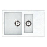 Мийка кварцова VANKOR Orman OMP 04.80 White stone сифон автомат, фото 4