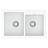 Мийка кварцова VANKOR Orman OMP 05.80 White stone сифон автомат, фото 3