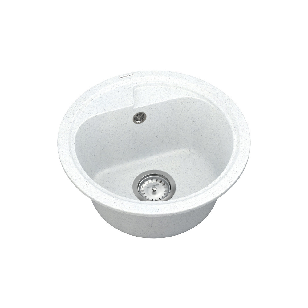 Мийка кварцова VANKOR Polo PMR 01.45 White stone, фото 1