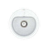 Мийка кварцова VANKOR Polo PMR 01.45 White stone, фото 3