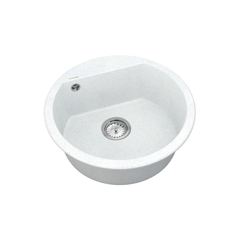 Мийка кварцова VANKOR Tera TMR 01.50 White stone сифон автомат, фото 1