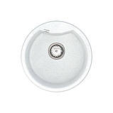 Мийка кварцова VANKOR Vena VMR 01.48 White stone сифон автомат, фото 4