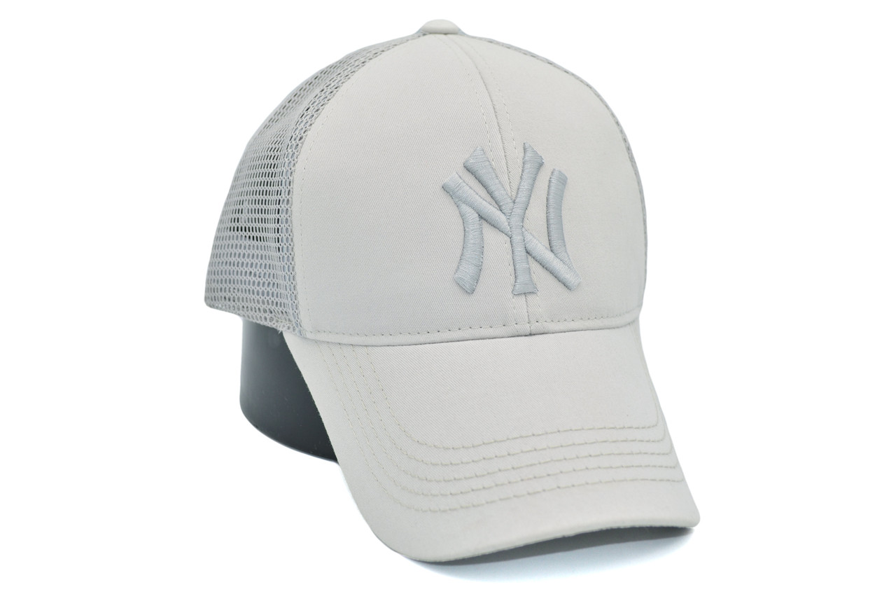 Бейсболка сітка Art cap New York Yankees 56-61 см сіра (0919-540)