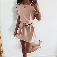 Стильна жіноча літня сукня. Оригінальна жіноча сукня. Повсякденна легка сукня "Амбер" Розмір: 50-52,46-48