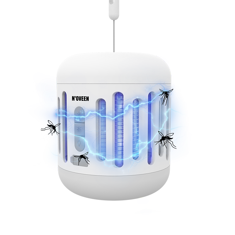 Пастка для комарів, мух, колонка для музики з Bluetooth та акумулятором IKN863 LED IPX4: 40м2
