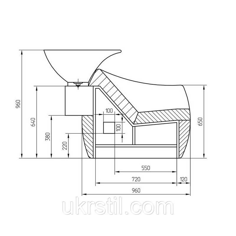 Парикмахерская мойка 1011-2 - фото 4 - id-p1437945836