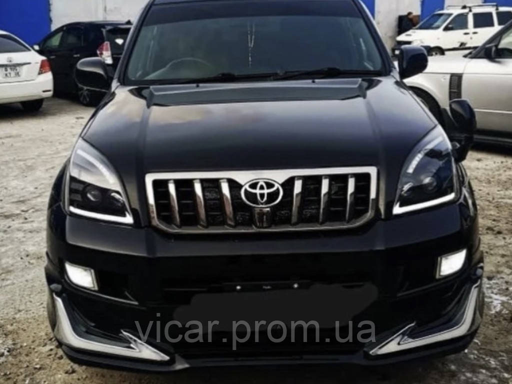 Передние фары (линзы) с плавающим указателем поворотов Toyota Land CruiserPrado 120 (2003-2008) - фото 5 - id-p1138829063