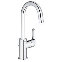 Кран для умывальника одноручный GROHE Eurosmart L-Size 23537002 хром латунь с донным клапаном 111204