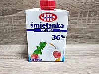 Вершки натуральні ультрапастеризовані Smietanka Mlekovita Polska 36% 36, 500