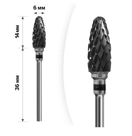 Керамічна фреза mART (М-218) — Кукурудза Black 6*15, фото 1