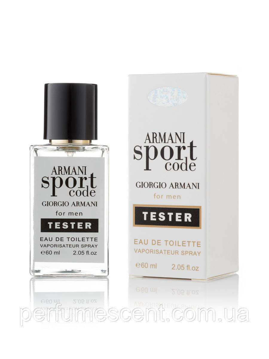 Чоловічий тестер Hologram Giorgio Armani Code Sport 60ml, фото 1