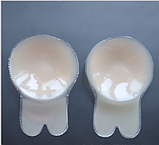 Силіконові накладки 11 * 16 см, наклейки для підіймання грудей заячі вушка багаторазові 2 штуки, фото 5