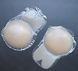 Силіконові накладки 11 * 16 см, наклейки для підіймання грудей заячі вушка багаторазові 2 штуки, фото 7