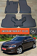 ЄВА килимки Шкода Октавія А7 2013-2020. EVA килими на Skoda Octavia A7