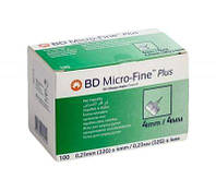 Голки BD Micro-Fine Plus ( БД Мікро-файн) 32G/4 мм 100 шт.