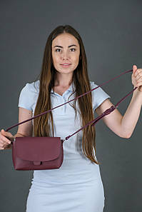 Жіноча сумка Франческа з натуральної шкіри колір Бордо