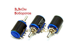 3,3 кОм WXD3-12-2W Резистор багатооборотний дротяний змінний