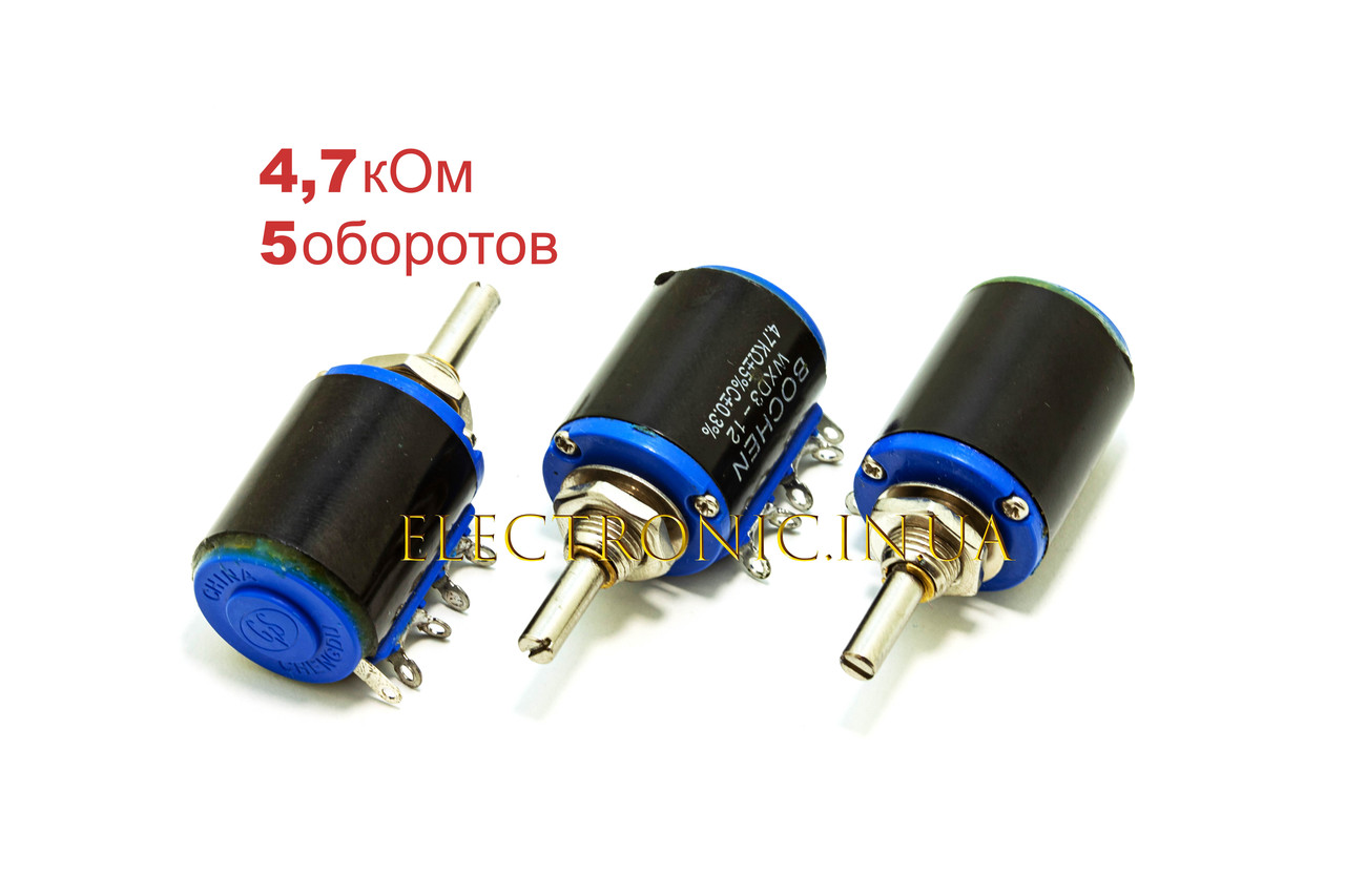 4,7 кОм WXD3-12-2W Резистор багатооборотний дротяний змінний