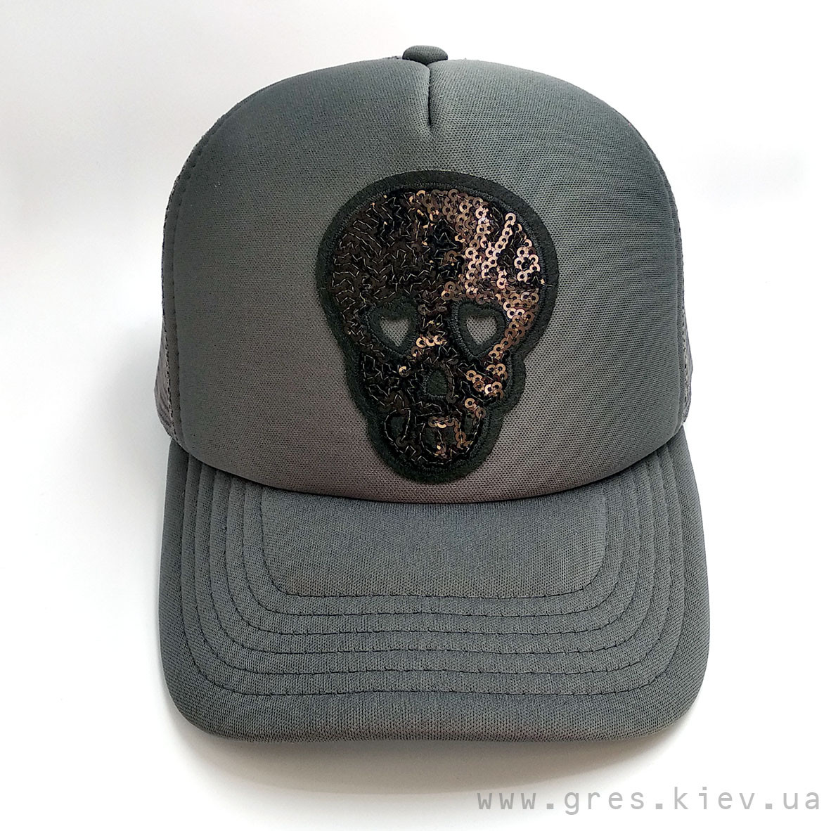 Бейсболка SKULL сірого кольору