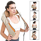 Роликовий масажер для спини Massager of Neck + Подарунок Подушка ортопедична для ніг Contour Leg Pillow, фото 4