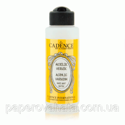 Лак акриловий сатиновий Cadence Water Based Varnish, 120 мл