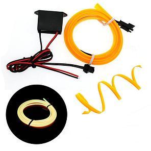 Неон Жовтий/Yellow 5 метрів c блоком розпалювання від 12в.