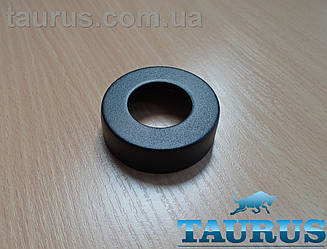 Чорний високий плоский декоративний фланець D62, висота 19 мм Black, внутрішній розмір 1" (d33 мм) ThermoPulse