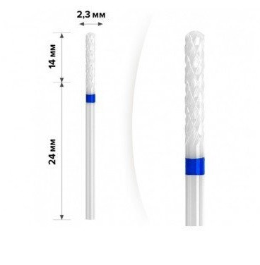 Керамічна фреза mART (М-213) — Бочечка Паличка Blue 2. 3*14, фото 1