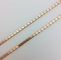 Ланцюжок унісекс медичне золото D-50 см H-0.3 см, ювелірна біжутерія Fallon Jewelry