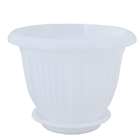 Вазон "Хвиля" з подст. 32*25см. (білий)