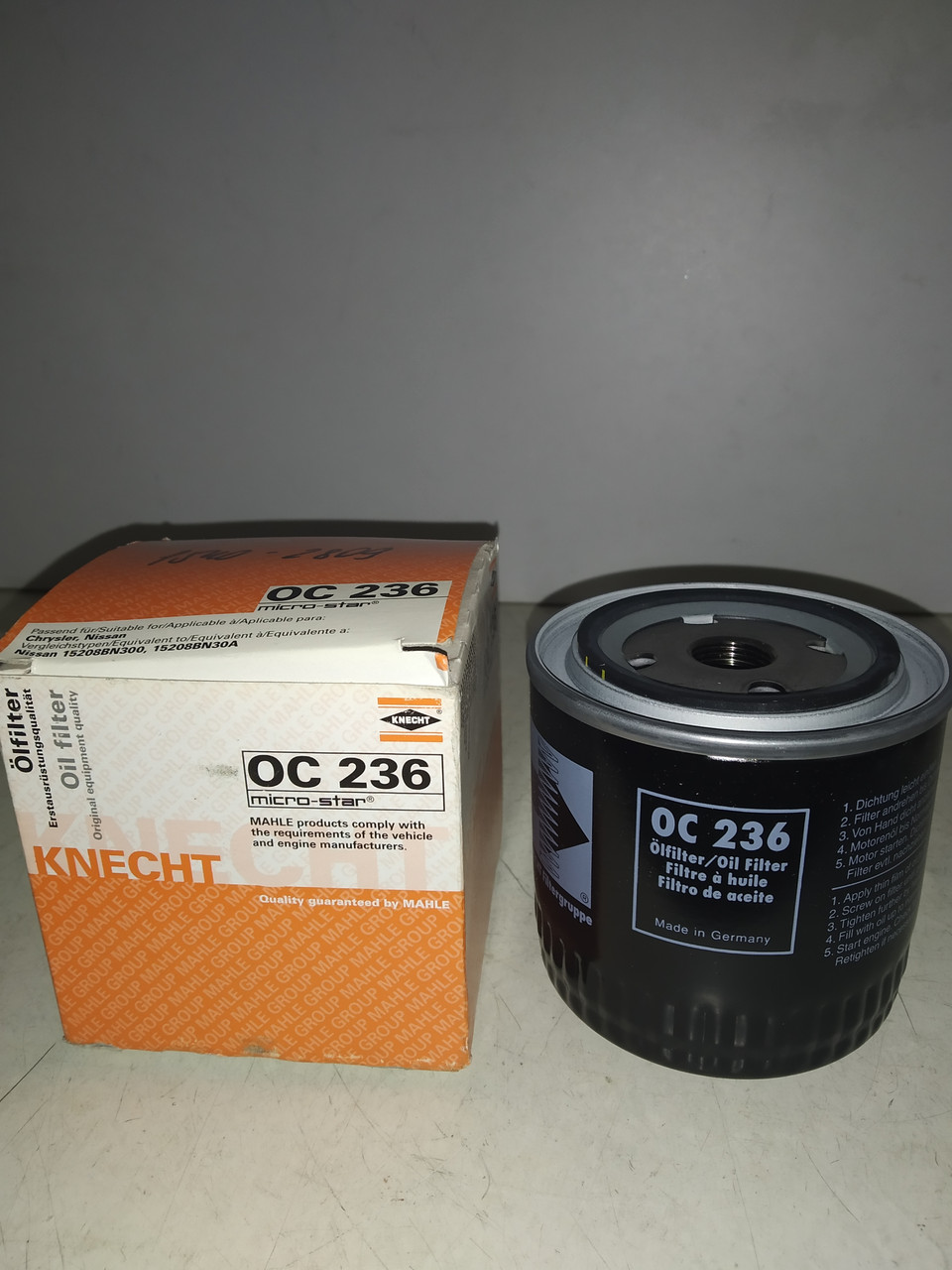 Kneht/Mahle Фільтр оливний NISSAN ≥FINDER, NAVARA 2.5 dCi 05-, фото 1