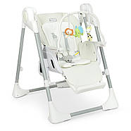 Дитячий стілець для годування El Camino ME 1087 SWAN White Білий | Стільчик-гойдалка, шезлонг, фото 2