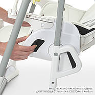 Дитячий стілець для годування El Camino ME 1087 SWAN White Білий | Стільчик-гойдалка, шезлонг, фото 8